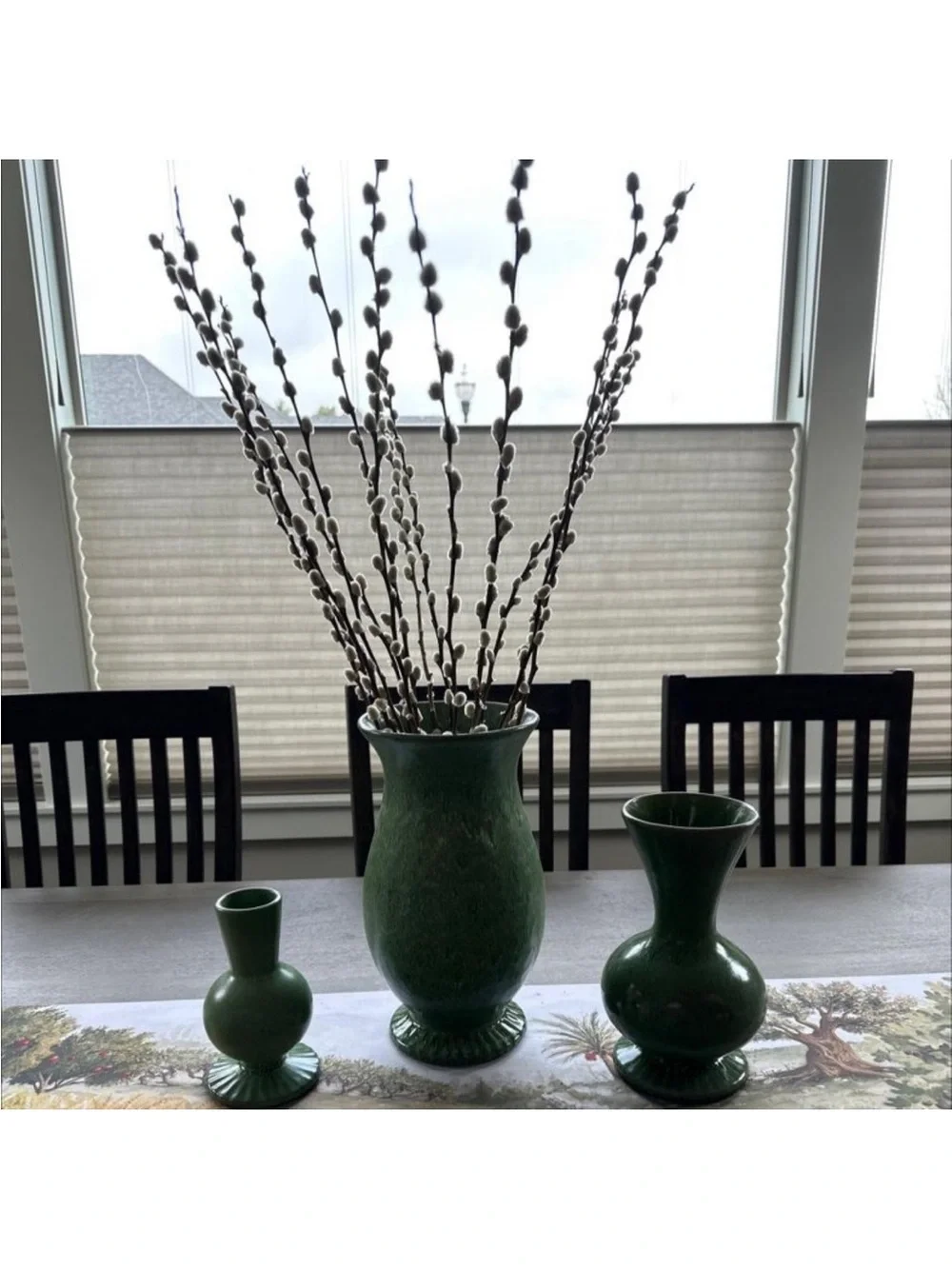 Tall Glazed Ceramic Vase Green - Threshold™